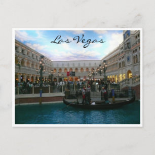 vegas gondala postcard