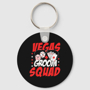 Vegas Groom Squad Wedding Bachelor Party Key Ring