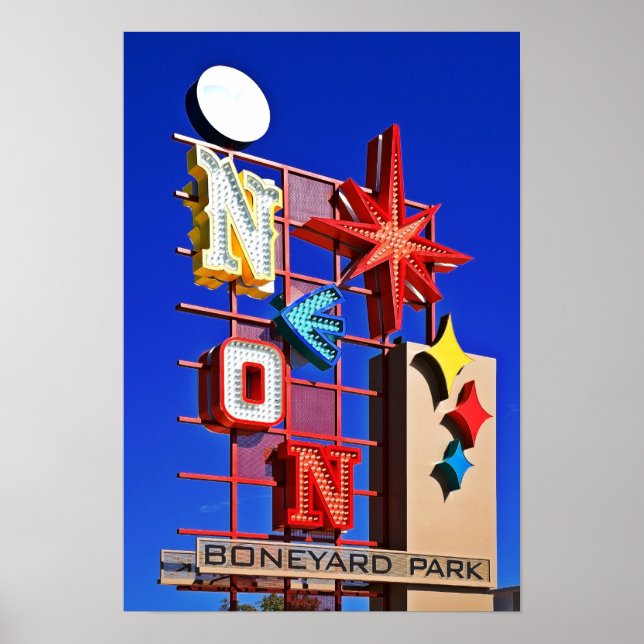 Vegas Neon Boneyard Poster (Front)