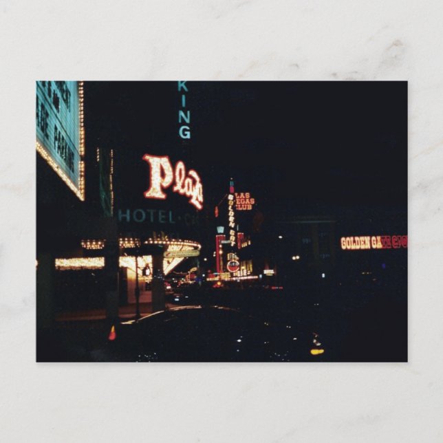 Vegas Night Lights Postcard (Front)