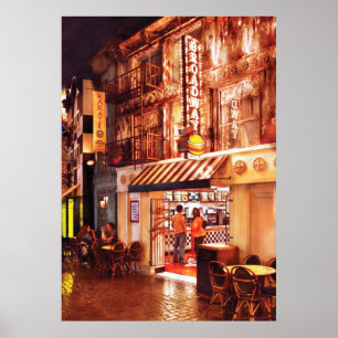 Vegas - NY - Broadway Burger Poster