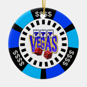 VEGAS POKER CHIP ORNAMENT