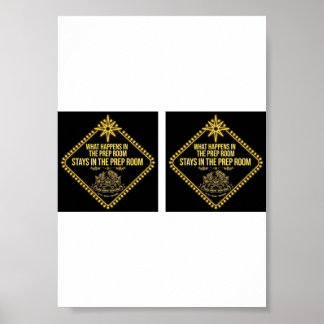 Vegas Prep Room Funny Poster