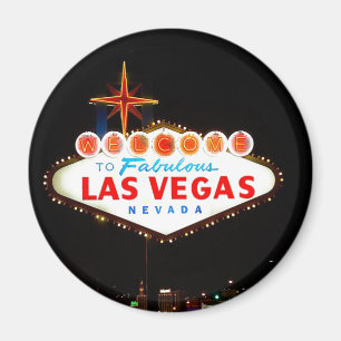 Vegas Sign Lit Up Magnet