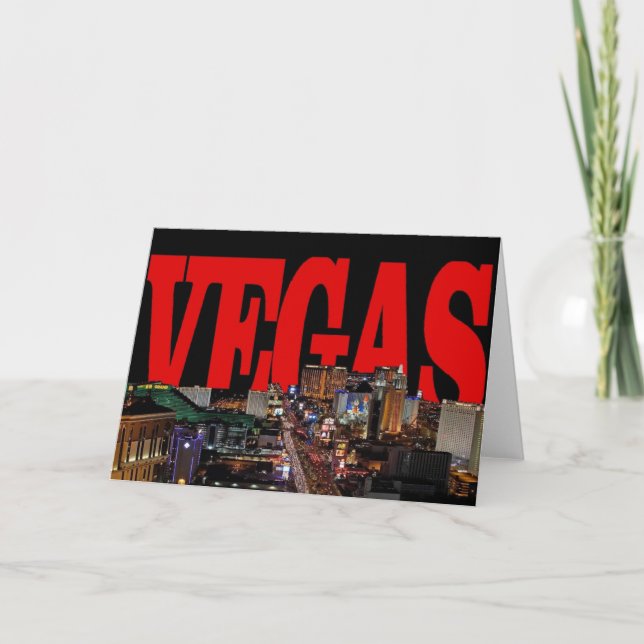 VEGAS Strip Invitation Card (Front)