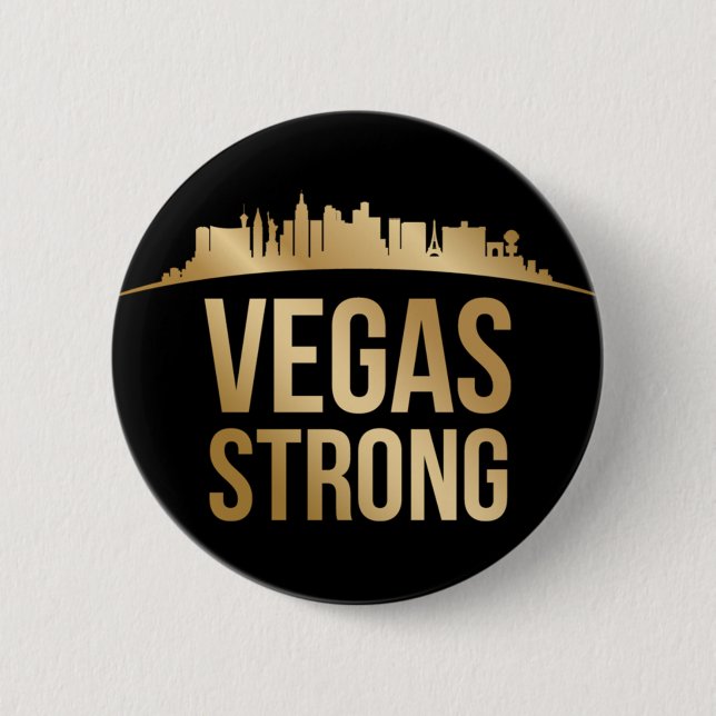 Vegas Strong 6 Cm Round Badge (Front)