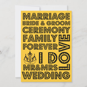 Vegas Style Wedding Invitations