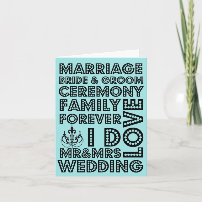 Vegas Style Wedding Thank You Notes (Front)