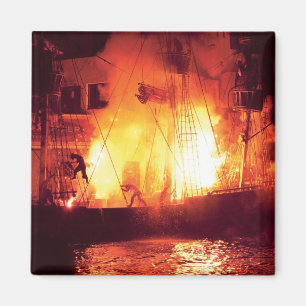 Vegas - Treasure Island - Explosion, Abandon ship Magnet