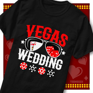 Vegas Wedding Bridal Party Bachelor Bachelorette T-Shirt