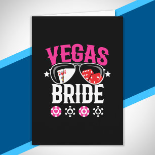 Vegas Wedding - Bride - Vegas Bachelorette Party Card