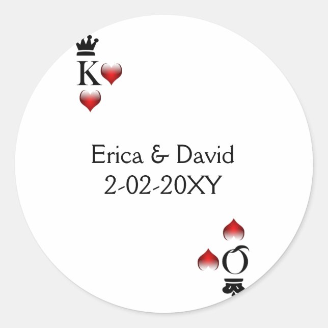 Vegas wedding envelope seal (Front)