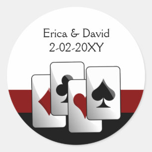 Vegas wedding envelope seal