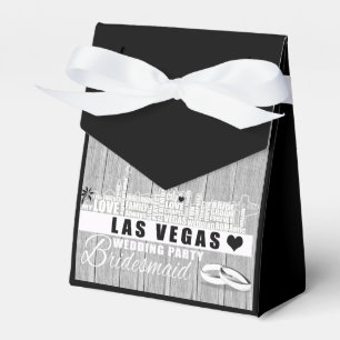 Vegas Wedding Gift Ideas - Black Wood Favour Box