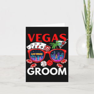Vegas Wedding Groom-Squad 2026 Bachelor Party Card