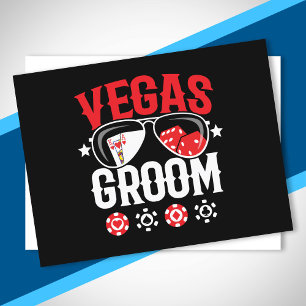 Vegas Wedding - Groom - Vegas Bachelor Party Squad Postcard