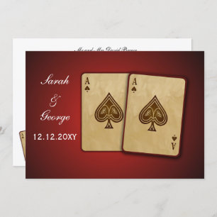 vegas wedding invitation