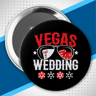 Vegas Wedding Party - Vegas Bachelor Party Squad 10 Cm Round Badge