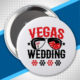 Vegas Wedding Party - Vegas Bachelor Party Squad 10 Cm Round Badge