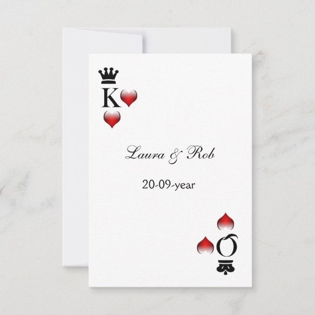 Vegas wedding rsvp card (Front)