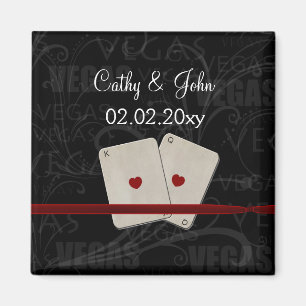 Vegas wedding  Save the date magnet