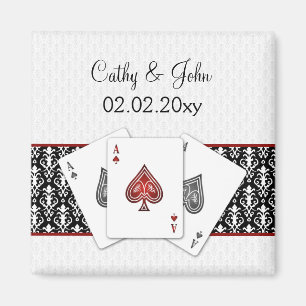 Vegas wedding  Save the date magnet