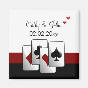 Vegas wedding  Save the date magnet