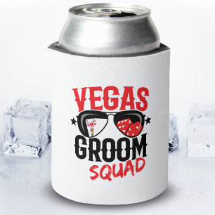 Vegas Wedding - Vegas Bachelor Party - Groom Squad Can Cooler