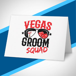Vegas Wedding - Vegas Bachelor Party - Groom Squad Card