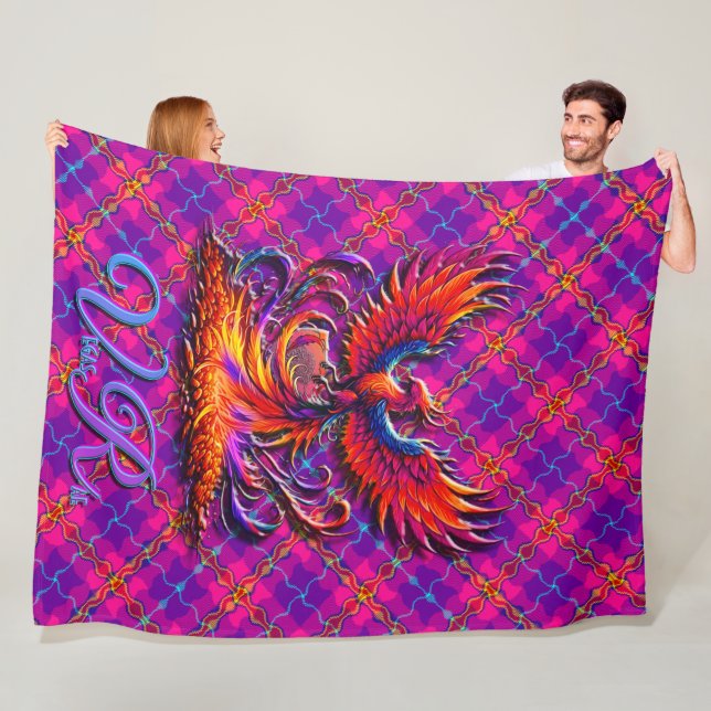 VegasRae-Phoenix Fleece Blanket (In Situ)