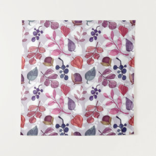 Vegetable autumn seamless pattern, drawing with pa tapestry