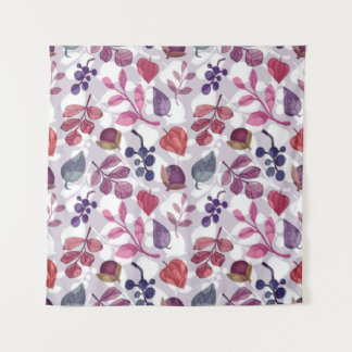 Vegetable autumn seamless pattern, drawing with pa tapestry