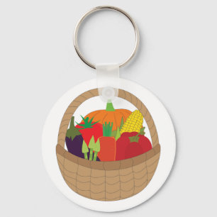 Vegetable Basket Key Ring