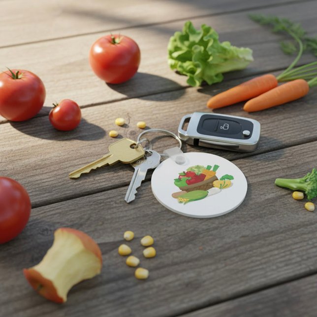 Vegetable Basket Key Ring (Creator Uploaded)