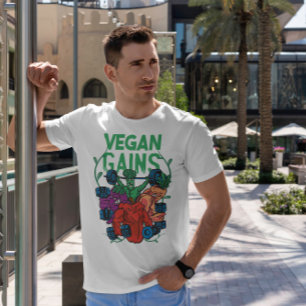 Vegetable Bodybuilders Vegan   T-Shirt