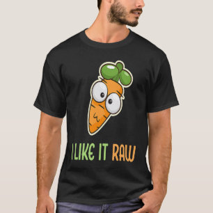 Vegetable Carrot I Like It Raw Vegan Lifestyle 2 T-Shirt