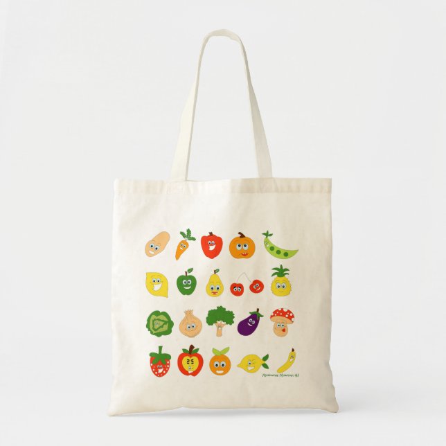 Vegetable Carry All Tote Bag (Front)