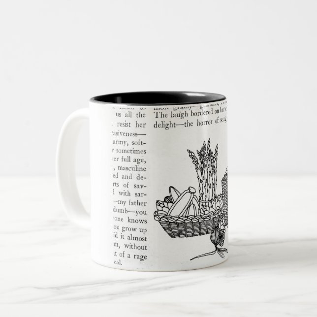 Vegetable Drawing Mug (Front Left)