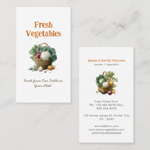 Vegetable Farm Market Agriculture Business Card