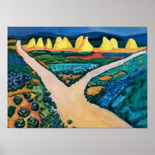 Vegetable Fields Auguste Macke Poster