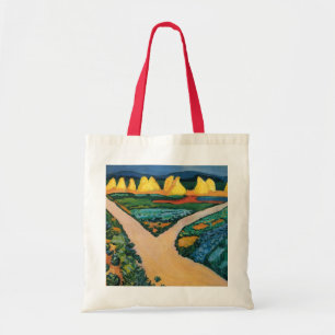 Vegetable Fields by August Macke, Vintage Fine Art Tote Bag