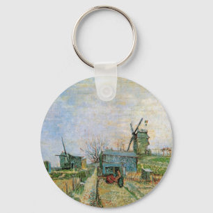 Vegetable Garden in Montmartre by Vincent van Gogh Key Ring