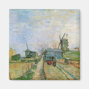 Vegetable Garden in Montmartre by Vincent van Gogh Magnet