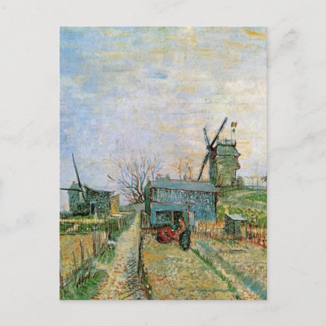 Vegetable Garden in Montmartre by Vincent van Gogh Postcard (Front)