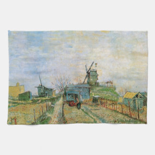 Vegetable Garden in Montmartre by Vincent van Gogh Tea Towel