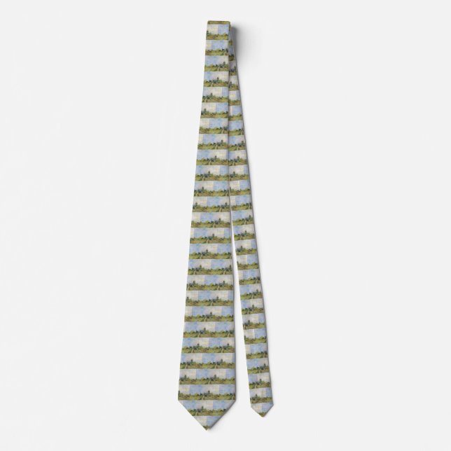 Vegetable Garden in Montmartre by Vincent van Gogh Tie (Front)