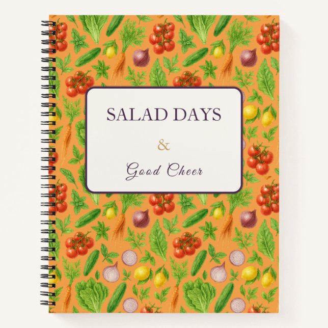 Vegetable Garden Notebook — Clementine (Front)