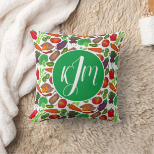 Vegetable Garden Produce Greenmarket Veggies Cushion