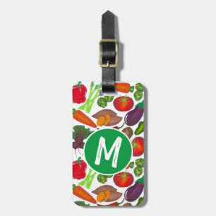 Vegetable Garden Produce Greenmarket Veggies Luggage Tag