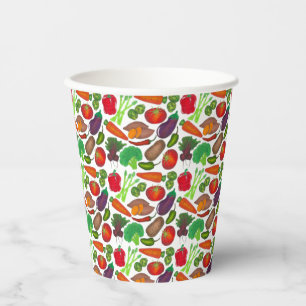 Vegetable Garden Produce Greenmarket Veggies Paper Cups